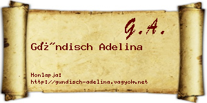 Gündisch Adelina névjegykártya